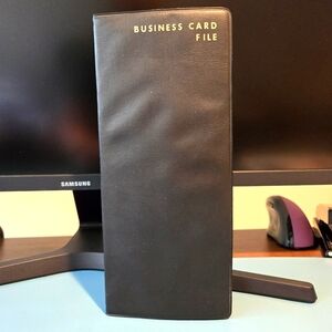 Business Card File, Holds 96 cards